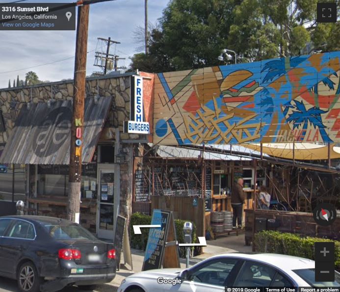 Google Street view of Hache Burger in Silver Lake